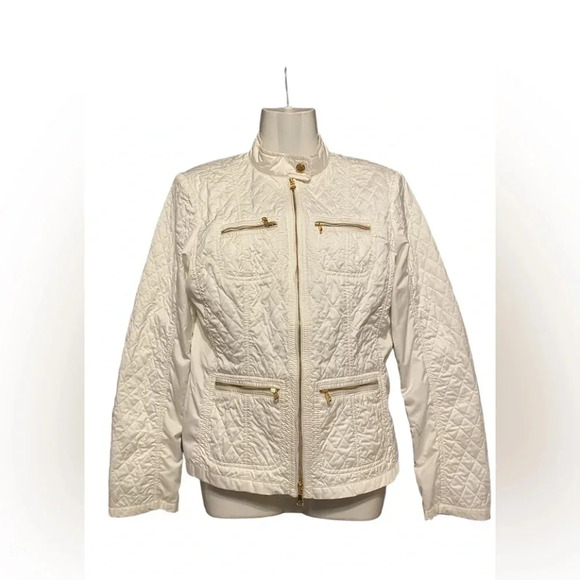 Paul & Shark Yachting White Quilted Full Zip Jacket - Picture 1 of 11